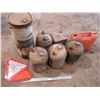 Image 2 : Plastic Gas Can plus Misc. Gas Cans and 2 slow moving Signs
