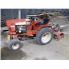 Image 1 : Case Garden Tractor 446 with Onan 20 Engine, Roto Tiller, Deck Mower, Dozer Blade, 6ft Articulating