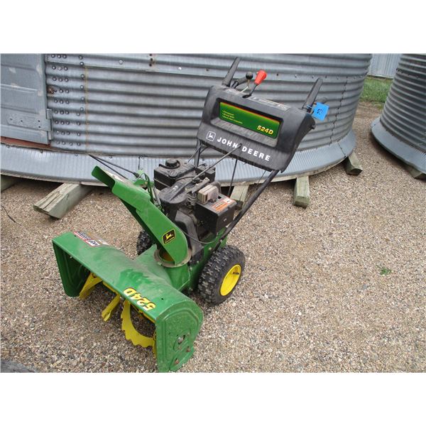 John Deere Snow Blower 524D Engine Needs Some Work