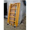 Image 3 : Princess Auto Scaffolding 6ft Yellow with wheels and Platform