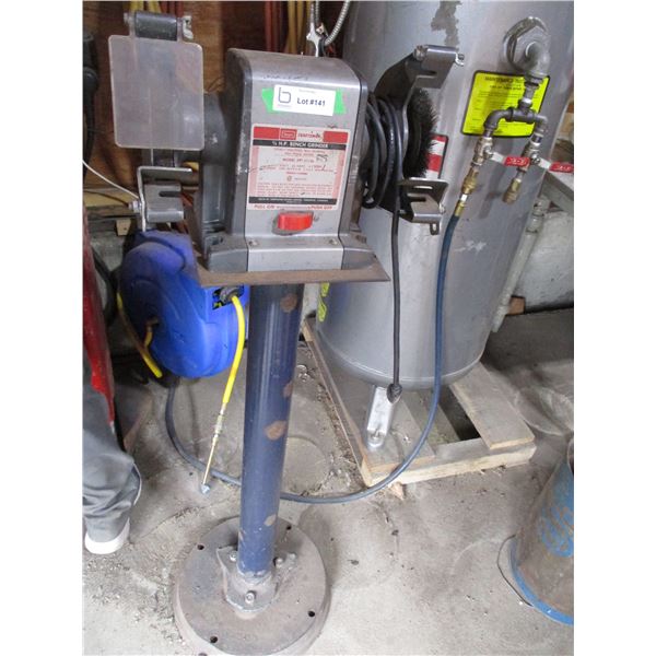Bench Grinder on Stand Craftsman 1/3 HP Dual wheel