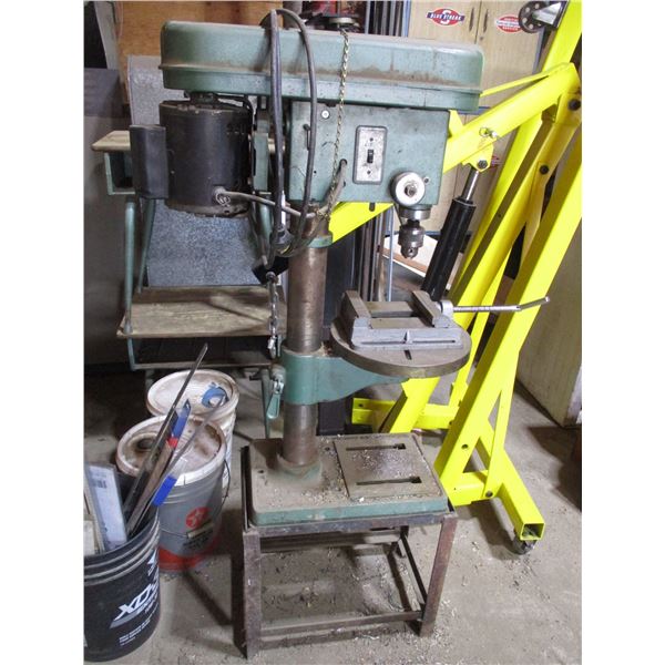 Westward Gorilla Drill Press with Stand with Machinist Vise