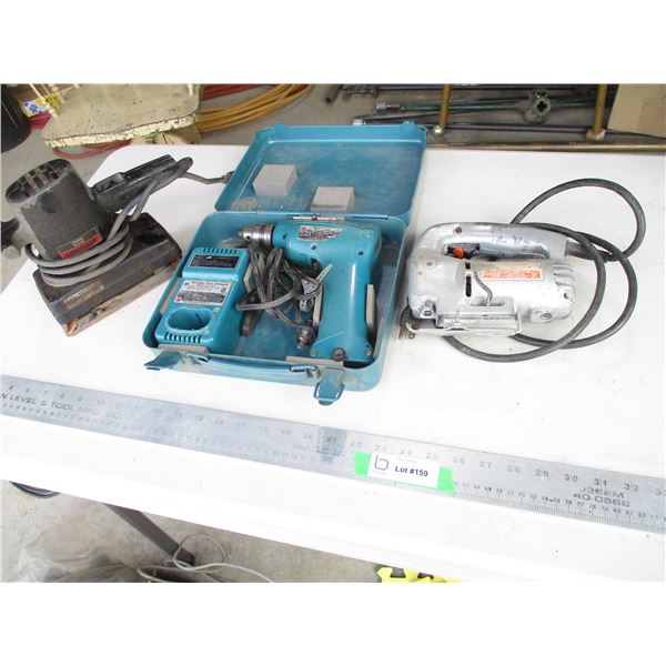 Makita Cordless Drill 10mm and Jigsaw and Fishing Sander
