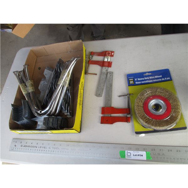 Hanging Brackets, Wire Wheel and Clamps