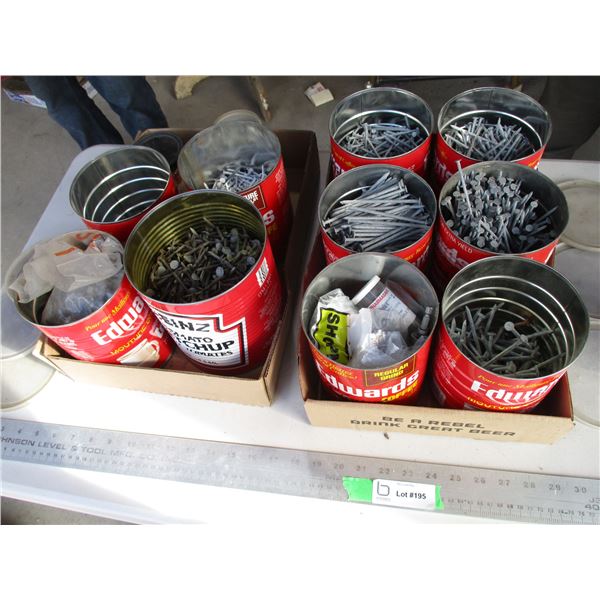 (2) Boxes Misc. Nails