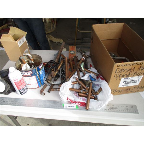 Box Tin Copper Fittings Respirator, SeaFoam, Level,