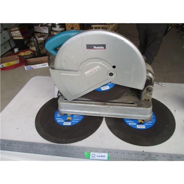 14" Makita Chop Saw and (2) Extra Cutting Wheels