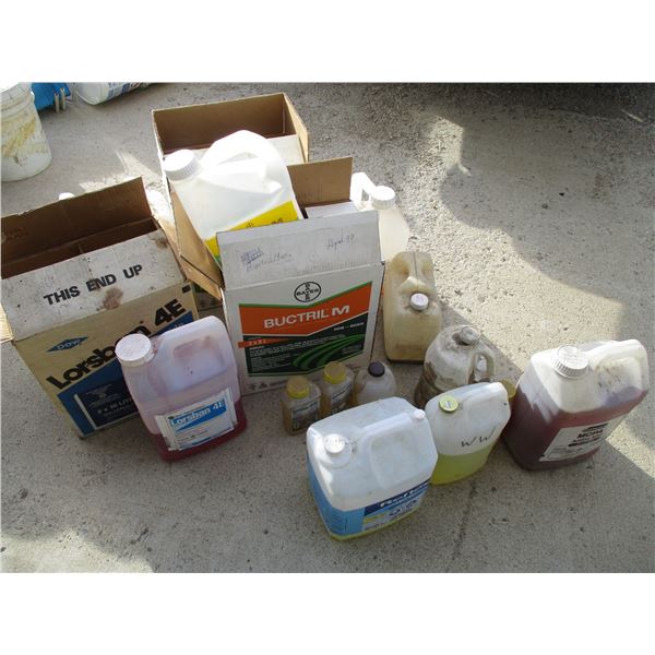 Buctril M, Malathion, Lorsban, MCPA Amine 500, (multiple Partials