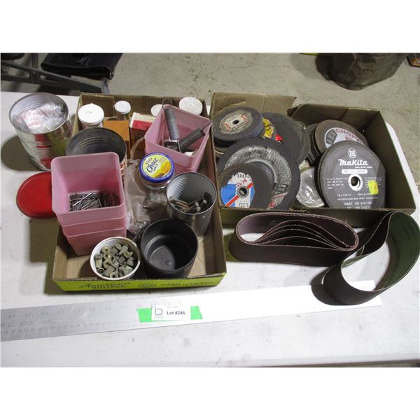 Sanding Belts, Cutoff Disks, Miscellaneous Nails