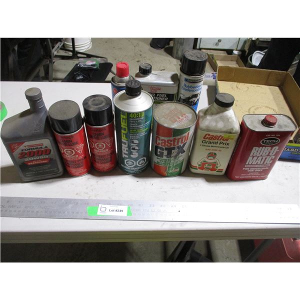 Miscellaneous Oils - Mainly Full, Chain Lube, Castrol GTX Oil