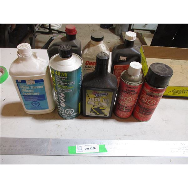 Power Steering Fluid, Drive Lube, Partial Oils