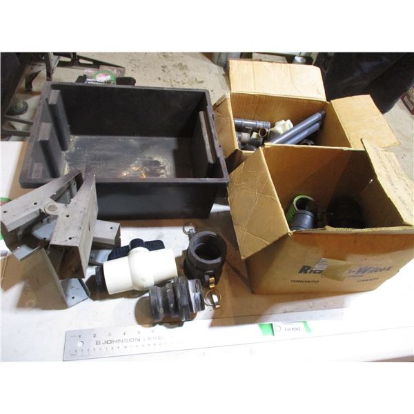 Plastic Tray, Plastic Fittings, Quick Couplers, Valves, Sawhorse Brackets