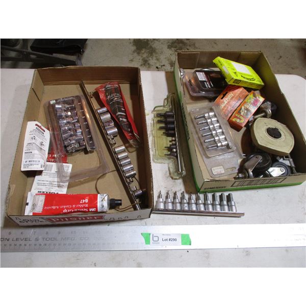 Hex Key Wrenches, Swivel End Sockets, Tape Measure