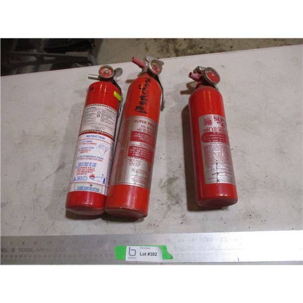 (3) Fire Extinguishers - Full - Cannot Ship