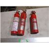 Image 1 : (3) Fire Extinguishers - Full - Cannot Ship