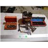 Image 1 : Router Bit Kit, Miscellaneous Hooks, Hinges, Metric and Inch Socket Wrench Set, Antenna