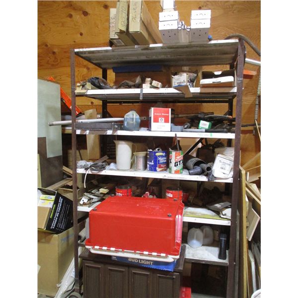 Metal Shelving Unit on Casters 6 Tiers With Contents 48" x 83