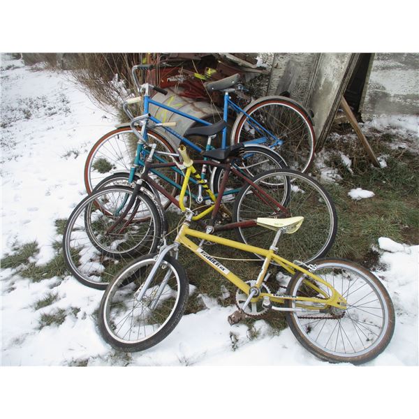 (4) Vintage Bicycles