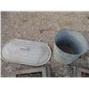 Image 3 : (2) Cold Air Vents, Galvanized Pail, Boiler Lid