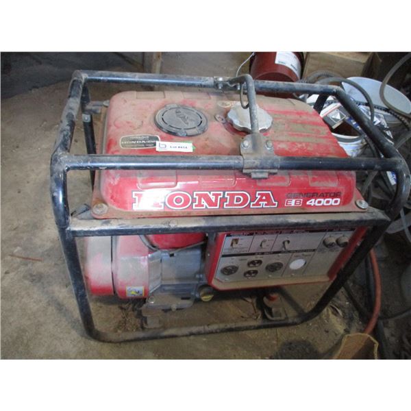 Honda EB 4000 Generator - Not Seized - Parts Only