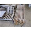 Image 2 : 2 Seater Chaise Lounge Lawn Furniture, (2) Wooden Adirondack Chairs