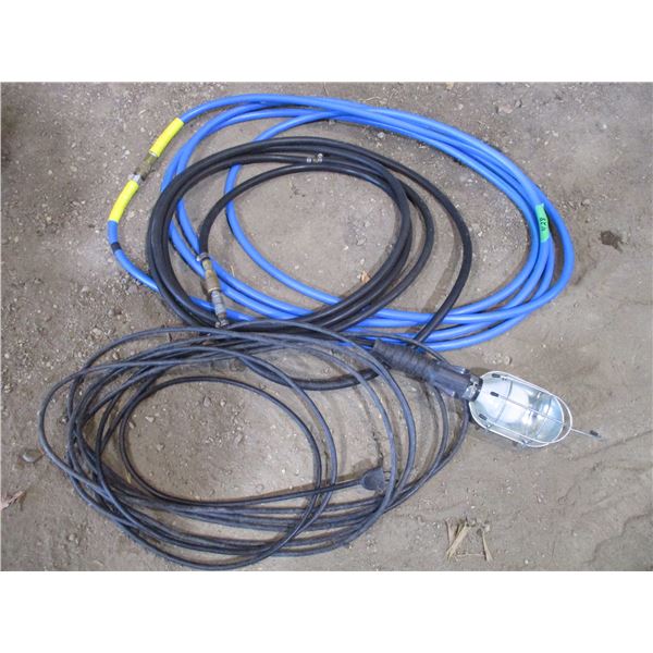 (2) Air Hoses, Trouble Light
