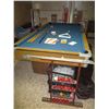 Image 1 : 4' x 8' Pool Table, Snooker Balls, (2) Pool Cues, Reach, Chalk, Covering, Snooker Rack