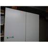 Image 2 : White 2 Door 5 Shelf Cabinet - 30" x 69"
