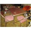 Image 1 : Folding Card Table, (3) Folding Chairs
