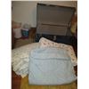 Image 1 : Metal Trunk With Tray, (3) Handmade Down Filled Quilts
