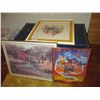 Image 1 : Framed Aladdin Poster, (2) Framed Pictures