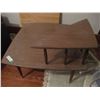 Image 1 : Corner Coffee Table With Boomerang Top, 30" x 30"