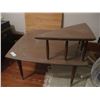 Image 3 : Corner Coffee Table With Boomerang Top, 30" x 30"