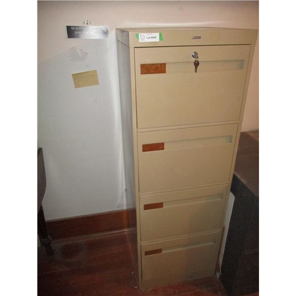 4 Drawer Filing Cabinet With Key, Legal Size