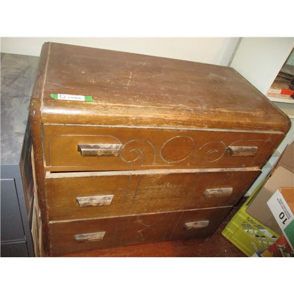 3 Drawer Wooden Dresser - No Mirror