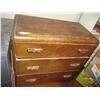 Image 1 : 3 Drawer Wooden Dresser - No Mirror