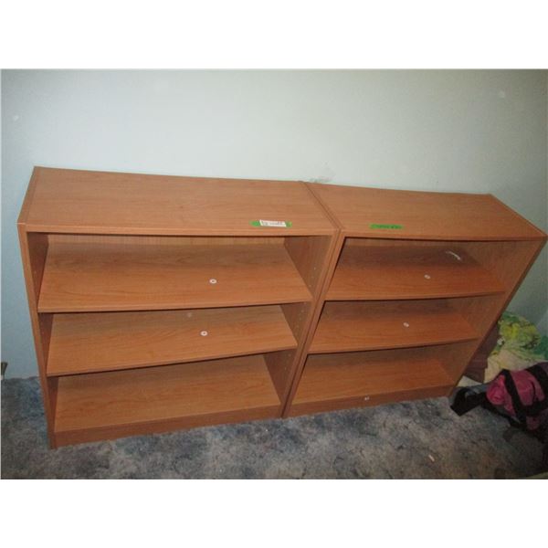 (2 X the Bid Price) 3 Tier Bookshelves - 30" x 12" x 31" tall