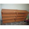 Image 1 : (2 X the Bid Price) 3 Tier Bookshelves - 30" x 12" x 31" tall