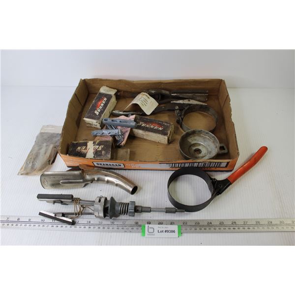 Cylinder Honing Tools - Oil Filter Wrenches - Oil Can Spout