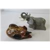 Image 3 : Elephant Avon Perfume - Ceramic Bird - (2) Hockey Glasses - Silvertone sound recording tapes - Oven 
