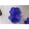Image 5 : (2) Vases - (2) Ashtrays - Plastic Container Bowl w/Lid - Small Bowls