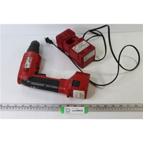 12 Volt Milwaukee Drill & Charger (untested)