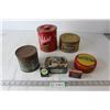 Image 1 : (5) Tins - Velvet Tobacco; Ottoman Tobacco; Old Chum Tobacco; Watkins Veterinary Balm; Miladu Toffee