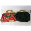Image 2 : (2) Vintage Cloth Handbags; Cotton Fabric
