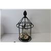 Image 2 : (10) Pair of Gardena Gloves - Ornamental Bird Cage Candle Holder - Glass & Metal Art