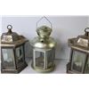 Image 3 : (3) Out Door Candle Lanterns