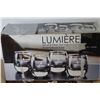 Image 2 : (8) Lumiere Glass Candle Holders in Box