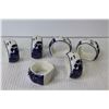 Image 4 : (6) Ceramic Asian Themed Napkin Holders
