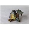 Image 4 : Ceramic Rabbits in Basket - (2) Ceramic Birds
