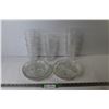 Image 1 : 98) Plastic Glasses - (4) Glass Divided Dishes